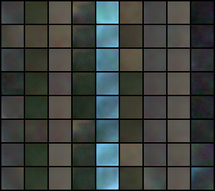Generated patches in epoch 100