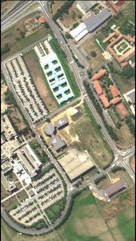 Multispectral image of Pavia University